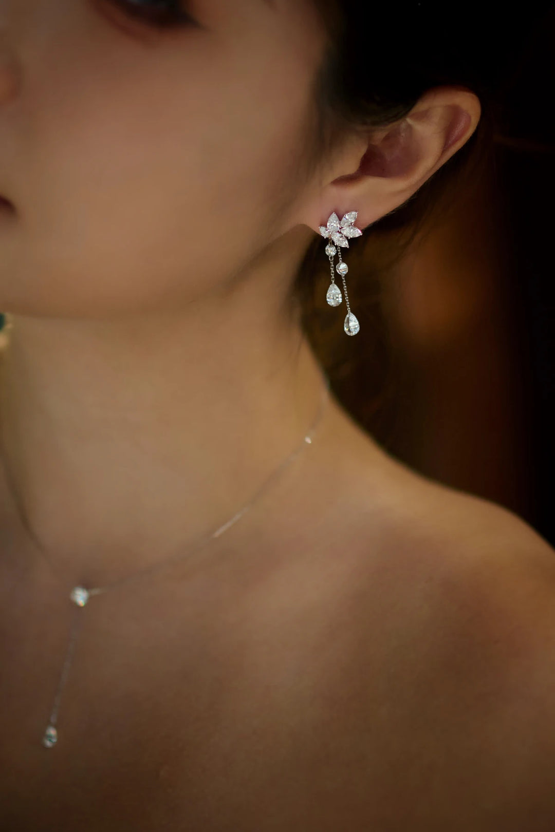 Dew Drop Cluster Earrings