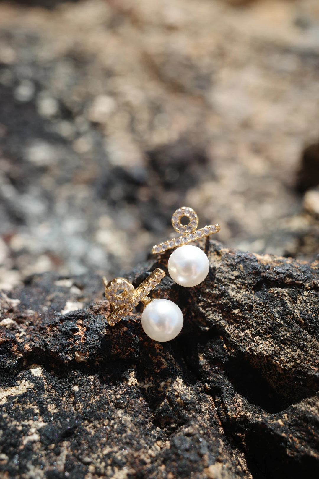 Golden See-Saw Earrings