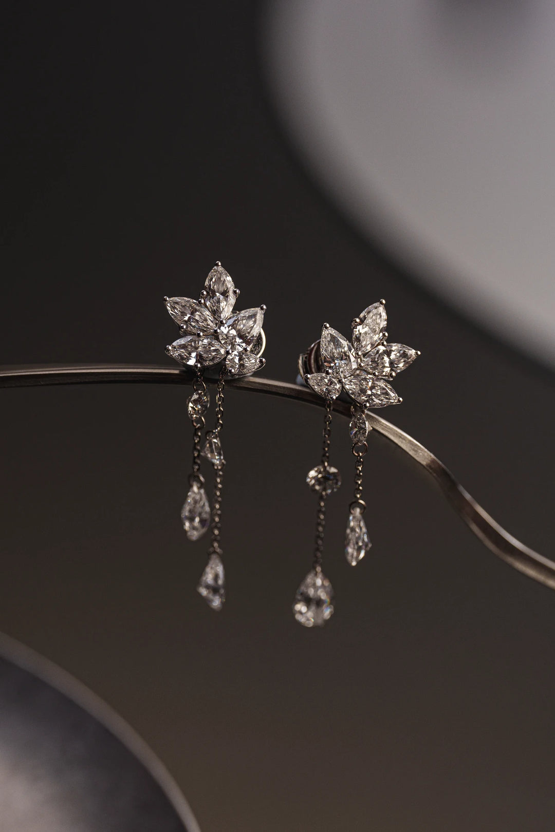 Dew Drop Cluster Earrings