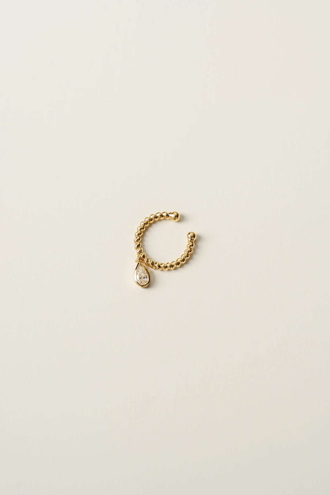 The Classics Gold Twisted Diamond Ear Cuff