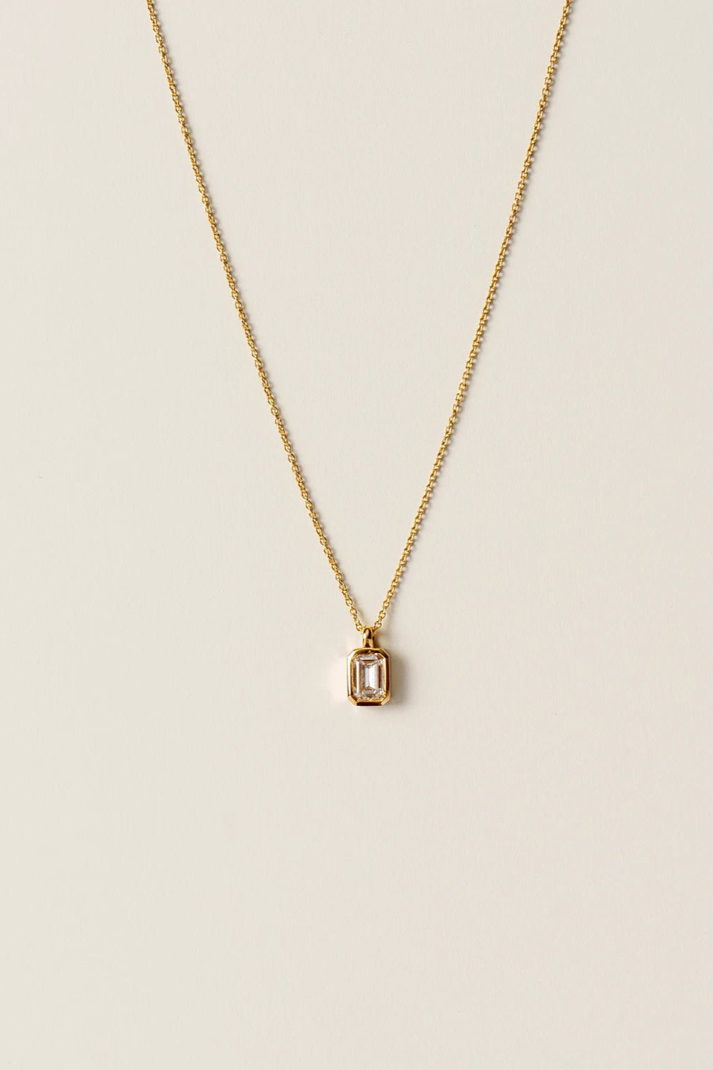 The Classics Emerald-cut Diamond Pendant Necklace
