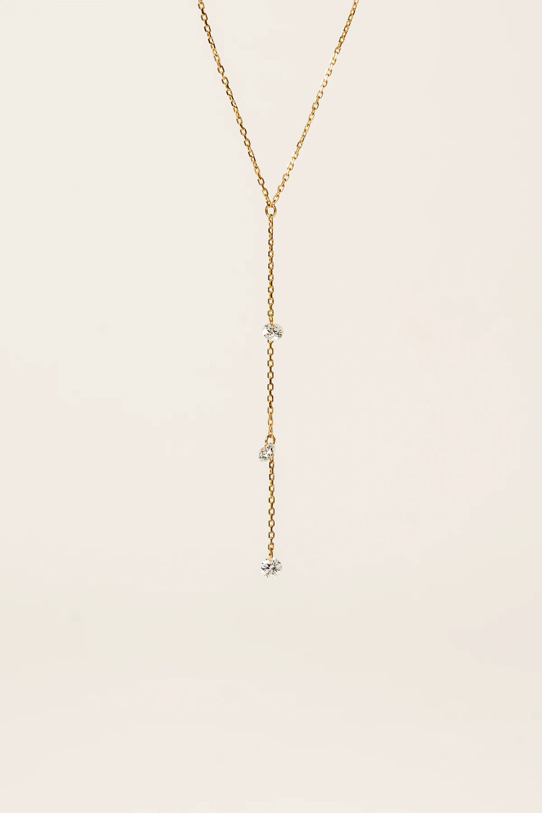 Trio Floating-Diamonds Necklace