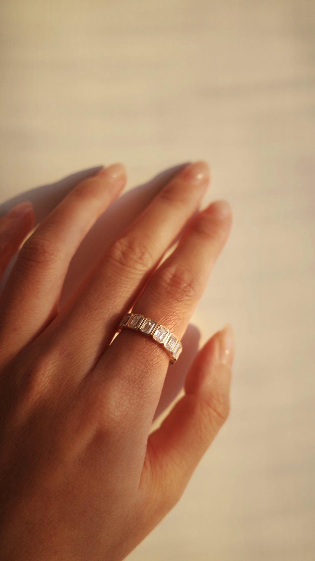 The Classics Emerald Diamond Eternity Ring